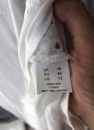Біле плаття максі з вишивкою рішельє asos design uk 16 3шт8 фото