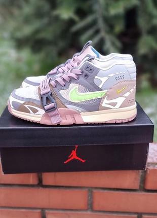 Мужские кроссовки nike air trainer 1 sp grey pink 40-41-42-43-44-45