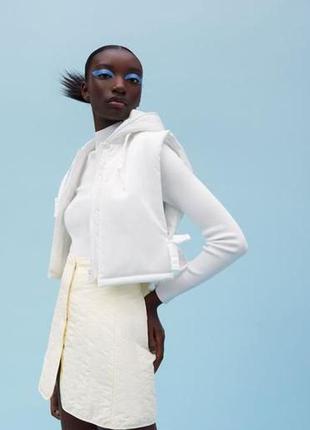 Трендовая стеганная юбка zara