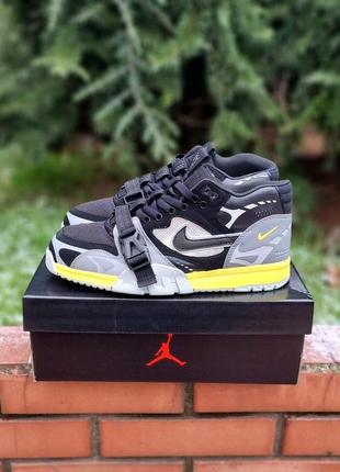 Мужские кроссовки nike air trainer 1 sp black grey yellow 40-41-42-43-44-45