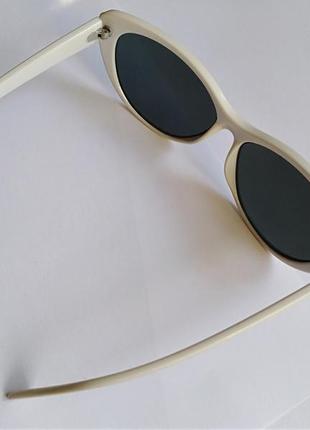 Солнечные очки окуляры белые капельки сова кошка2 фото