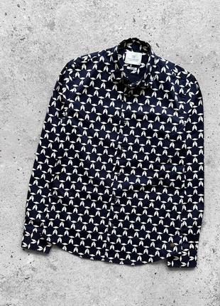 Scotch&amp;soda amsterdam couture men’s full printed long sleeve button shirt сорочка на довгий рукав4 фото