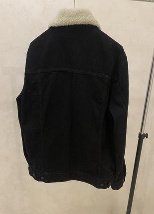 Куртка джинсовая asos мужская черная4 фото