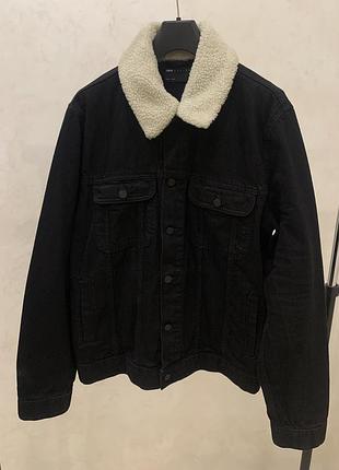 Куртка джинсова asos чоловіча чорна