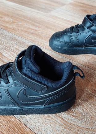 Дитячі кросівки на липучці nike court borough low 2