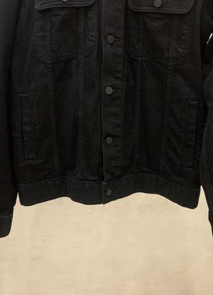 Куртка джинсовая asos мужская черная3 фото