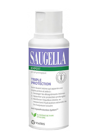 250 мл засіб для інтимної гігієни saugella acti3 triple protection