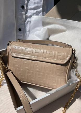 Сумка fendatch беж 6