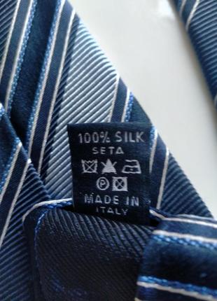 Новый галстук галстук полосатый синий profuomo4 фото