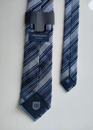 Новый галстук галстук полосатый синий profuomo3 фото