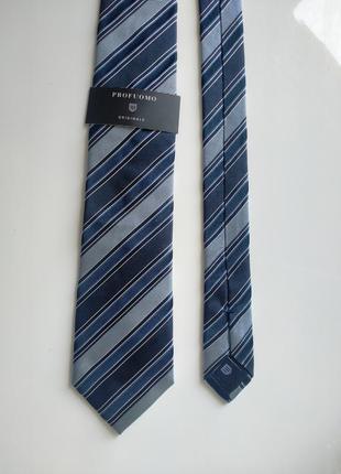 Нова краватка галстук смугастий синій profuomo2 фото