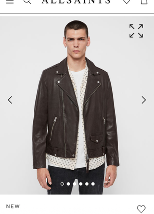 Косуха allsaints milo leather bike jacket4 фото