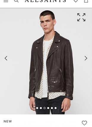 Косуха allsaints milo leather bike jacket6 фото