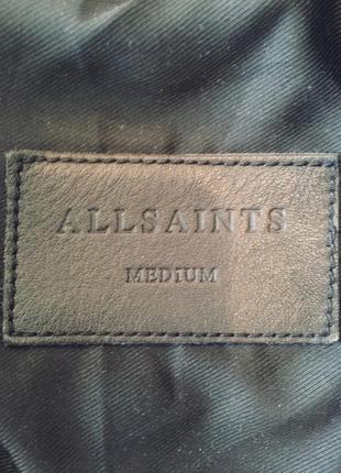 Косуха allsaints milo leather bike jacket10 фото