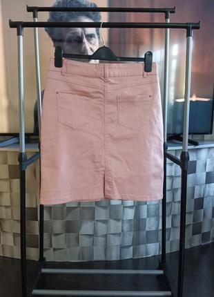 Женская стрейчевая джинсовая весенне-летняя юбка размер 46-483 фото