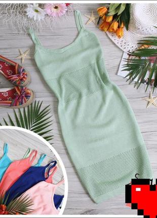 Распродажа 🏷 платье майка вязаное хлопок1 фото