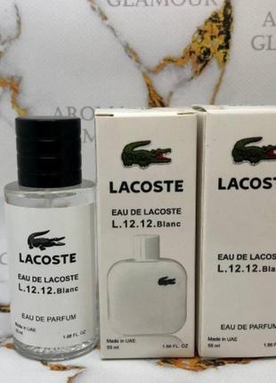 Мужская парфюмированная вода eau de lacoste lacoste l. 12.12 blanc (лакост про де лакост л. 12.12 бланк) 55 мл