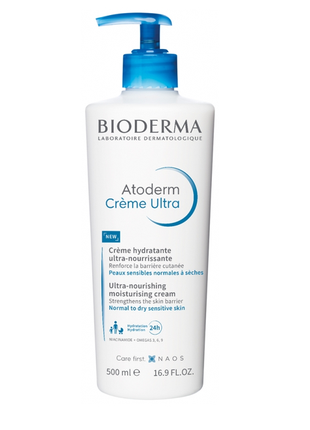 Крем bioderma atoderm nourishing ultra-nourishing cream bioderma atoderm crème ultra crème hydratant1 фото