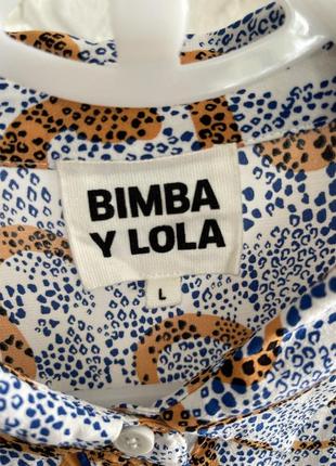 Шикарная вискозная рубашка с принтом рептилии bimba y lola2 фото