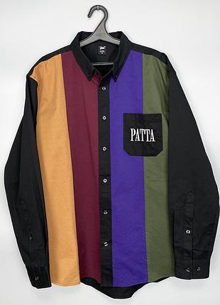Patta мужской овершот рубашка stussy