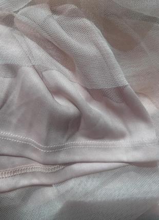 Актуальная тюлевая юбка миди пудра сетка от h&amp;m4 фото