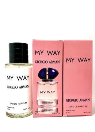 Парфюмированная вода женская giorgio armani sleeve my way (джорджио армани май вей) 55 мл