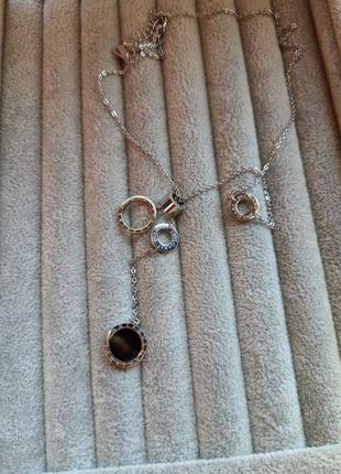 Брендовая подвеска булгари bvlgari с кругами2 фото