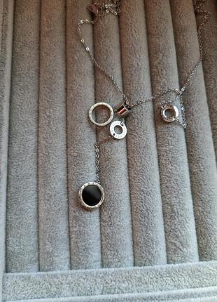 Брендовая подвеска булгари bvlgari с кругами4 фото