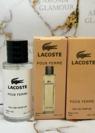 Парфюмированная вода женская lacoste pour femme (лакост пурпур фемме) 55 мл1 фото