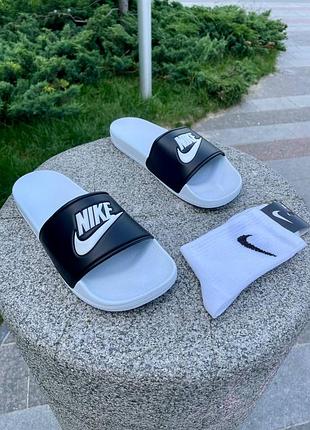 Шлепанцы от nike тапки шлепки летняя новинка