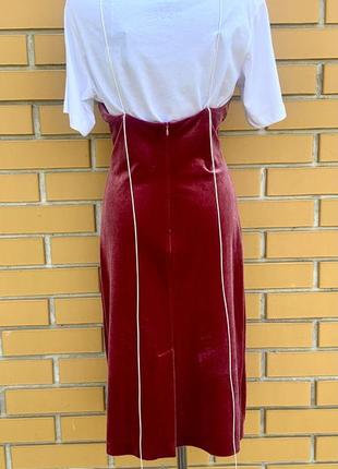 Стильное # мини платье# комбинация# mango#zara-#велюр10 фото