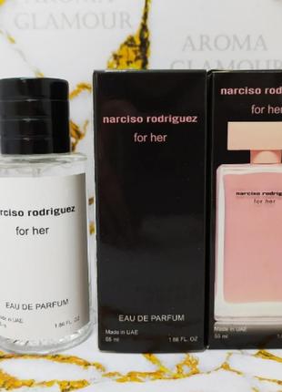 Парфюмированная вода женская narciso rodriguez for her (нарциссо родригес фо хе) 55 мл1 фото