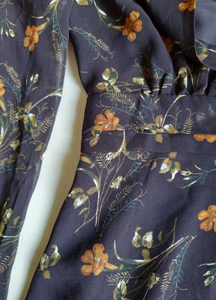 Платье шифоновое легкое цветочное принт mango8 фото