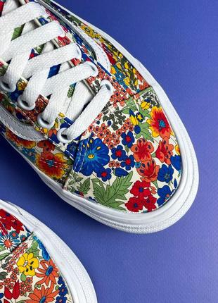 Кеди vans old skool flowers3 фото