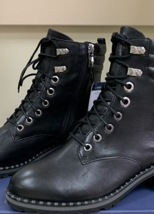 Оригинал caprice германия ботинки  из натуральной кожи черного цвета, все размеры4 фото