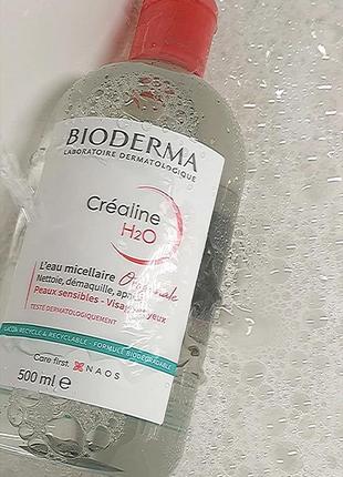 Мицеллярная вода bioderma créaline (sensibio) h2o