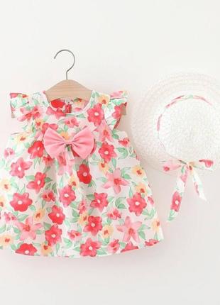 Сукня для дівчинки з капелюшком на літо 🌷