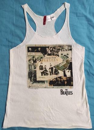 Майка с beatles (очень тонкая) битлз