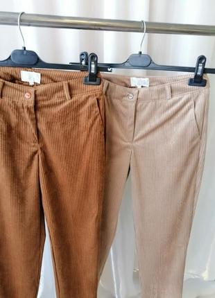Стильные вельветовые брюки в рубчик8 фото