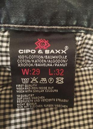 Мужские джинсы cipo & baxx, (оригинал 100%). размер (w29_l32).7 фото