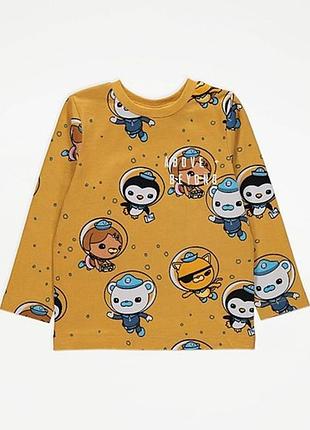 Топ/лонгслів з довгими рукавами та принтом the octonauts george