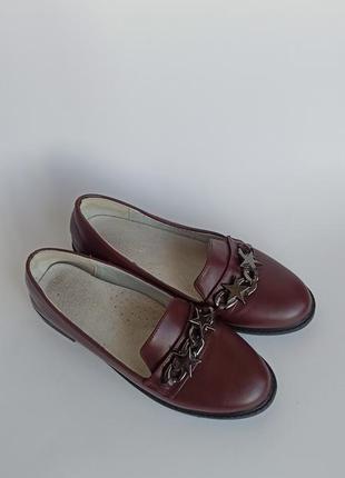 Туфли лоферы для девочки 34 размера от бренда horoso2 фото