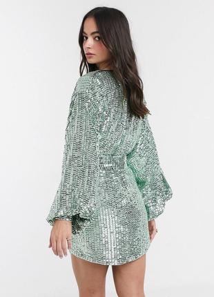 Украшенное платье мини с пайетками asos edition