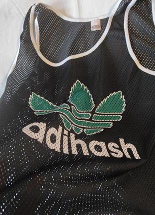 Майка в сетку adihash с закосом под adidas4 фото