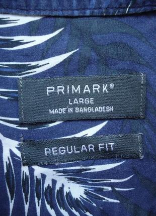 Сорочка гавайська primark regular fit cotton гайка (l)4 фото