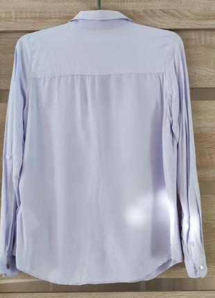 Блузка рубашка sinsay xs сиреневого цвета9 фото