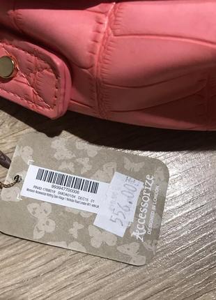 Розовая сумочка под рептилию от бренда accessorize2 фото