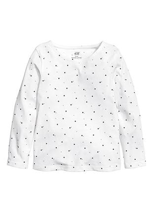 Оригинальный лонгслив от бренда h&m 0508931038 разм. 134-140(8-10лет)