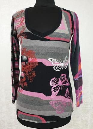 Desigual яскравий лонгслів