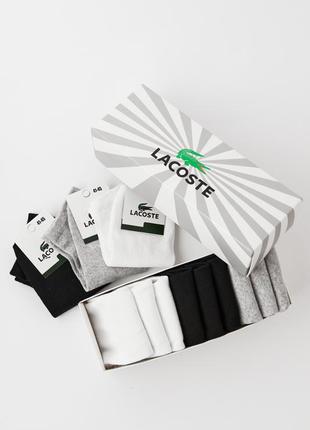 Короткі чоловічі шкарпетки lacoste, як раз на літо ☀️ мужские носки